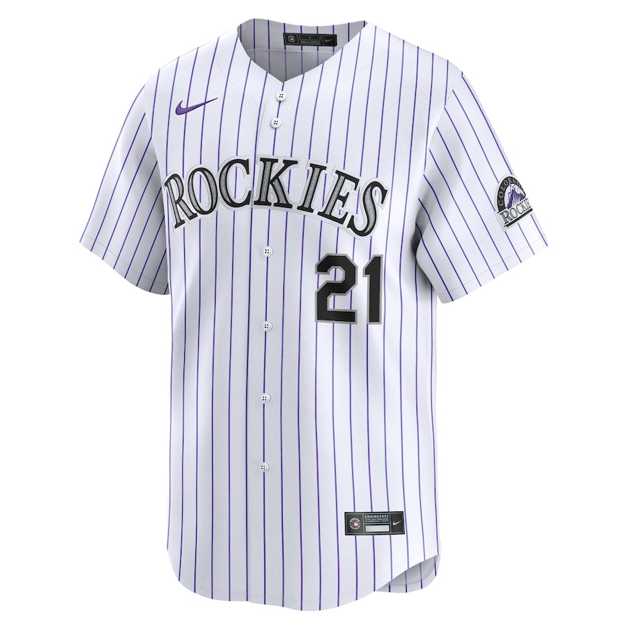 Kyle Freeland 21 Colorado Rockies Home Limited Player White MLB Jersey Men's