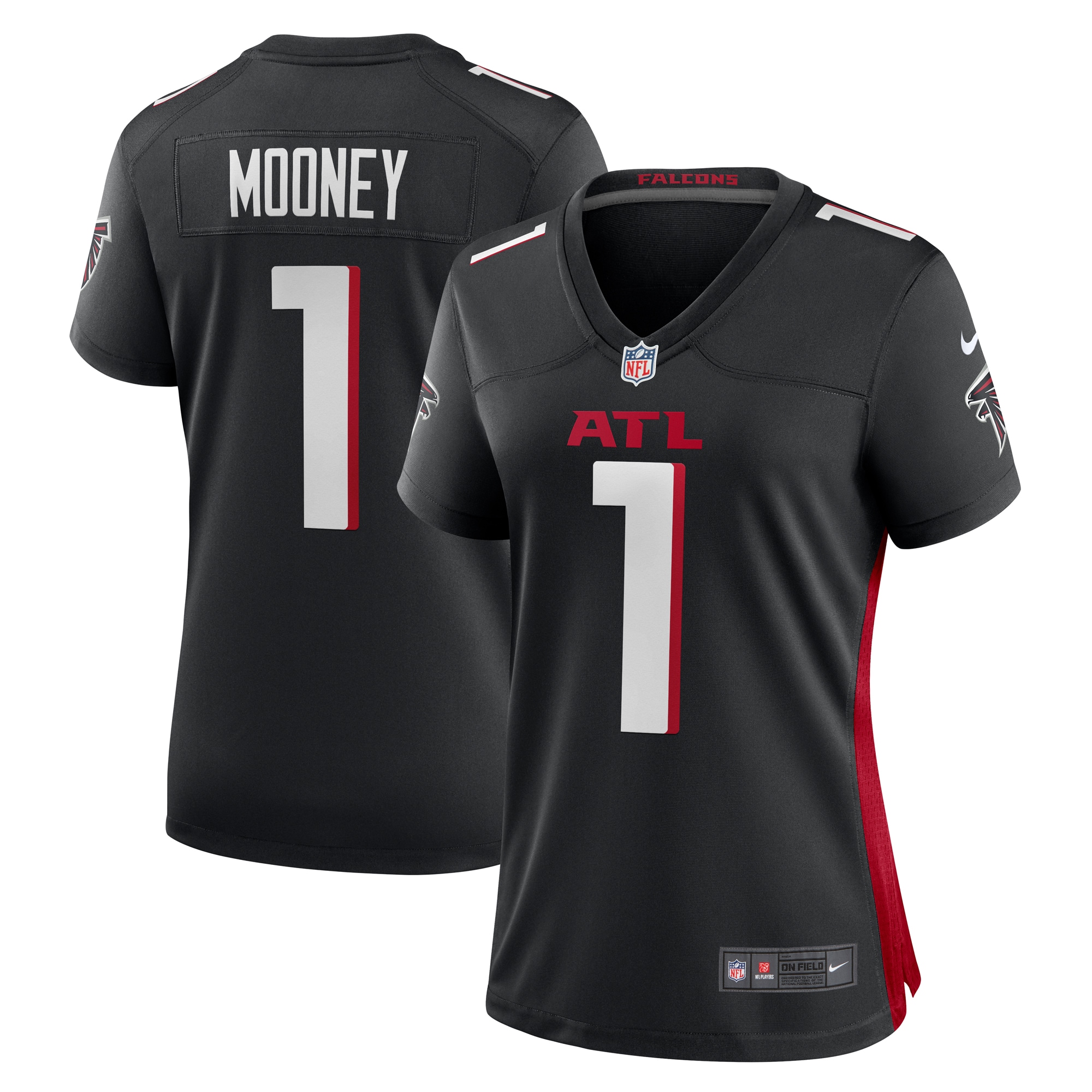 Atlanta Falcons Darnell Mooney Black Game NFL Jersey Women's
