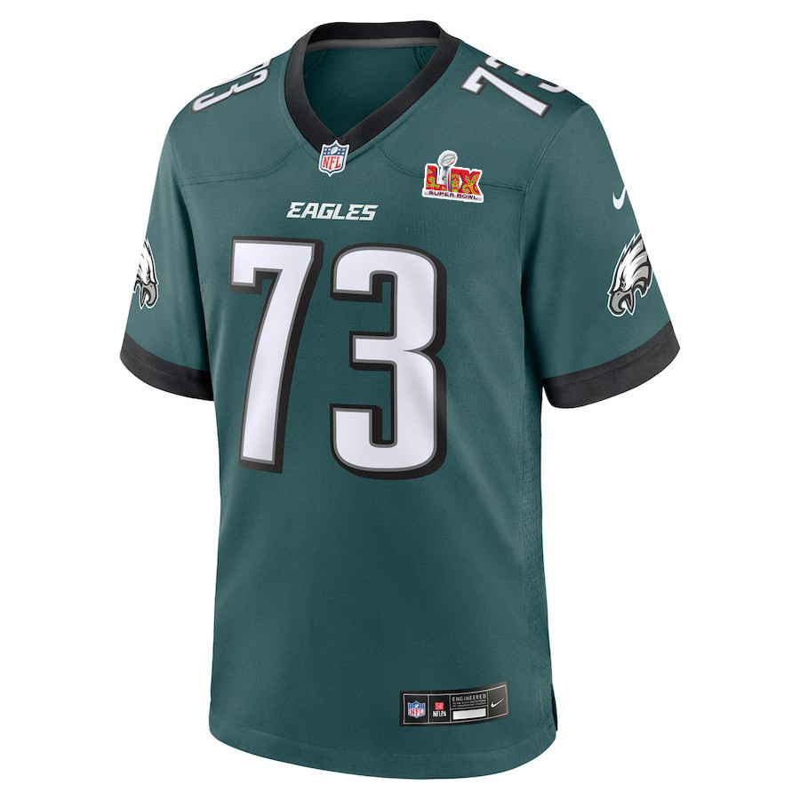 Le'Raven Clark #73 Philadelphia Eagles Super Bowl LIX Midnight Green NFL Jersey Men's