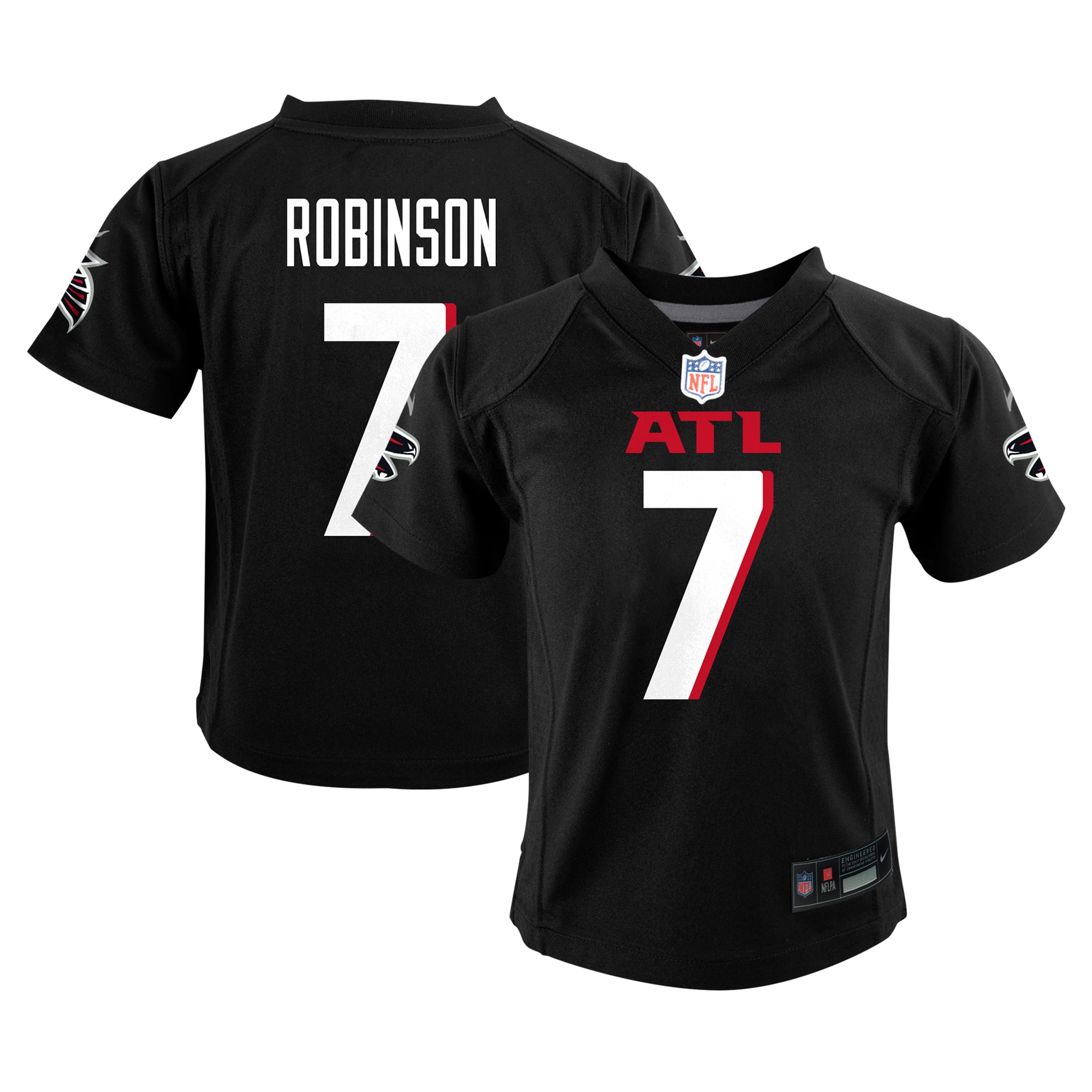 Infant Atlanta Falcons Bijan Robinson Black Team Player Game NFL Jersey Men's