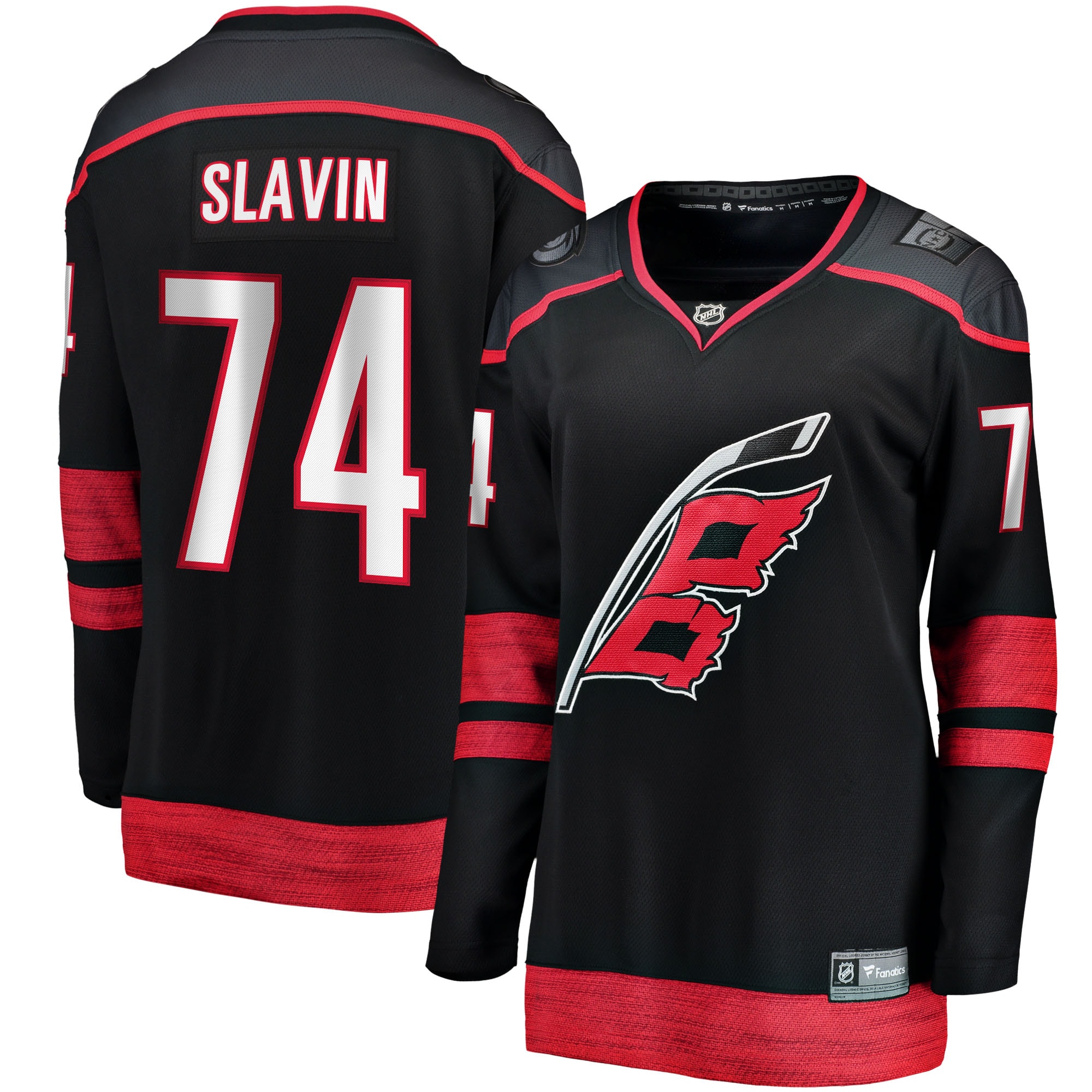 Carolina Hurricanes Jaccob Slavin Black Home Breakaway Player NHL Jersey Women's