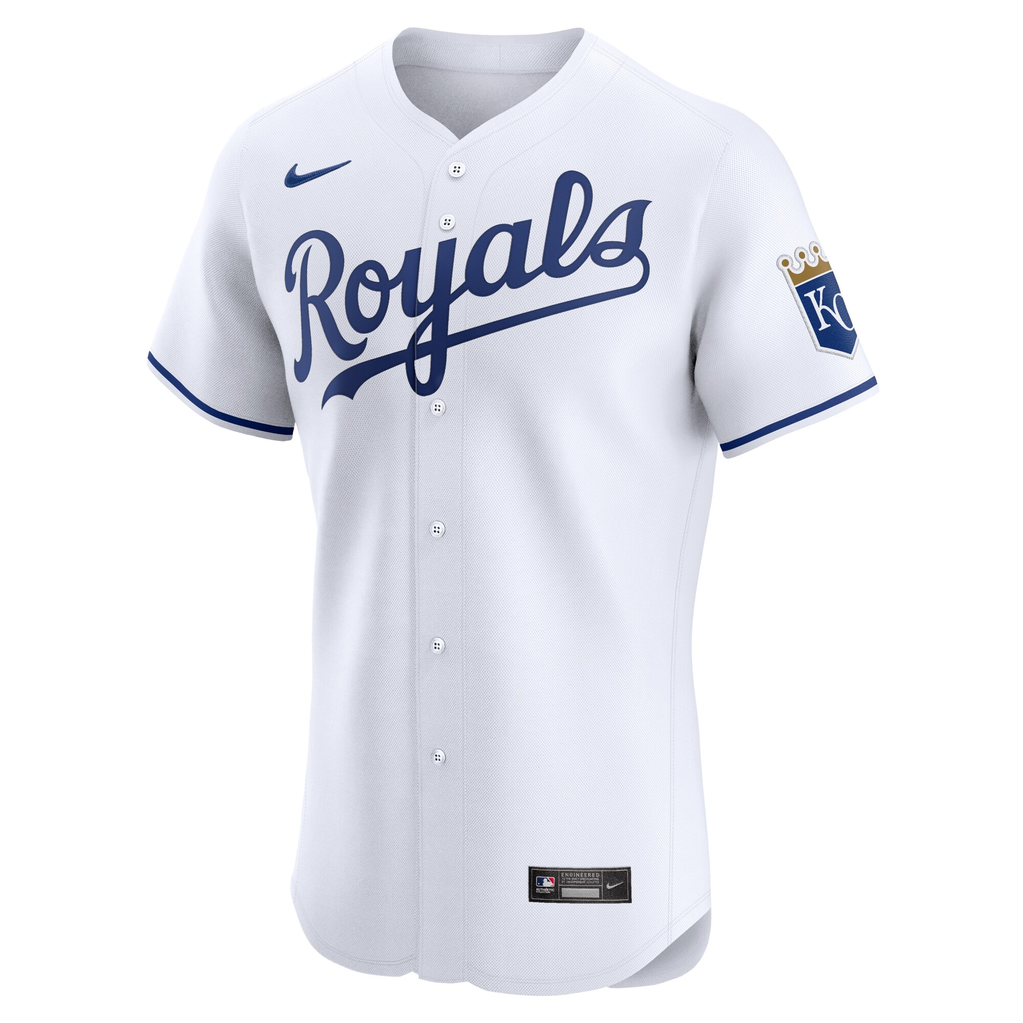 Kansas City Royals White Home Elite MLB Jersey Men's