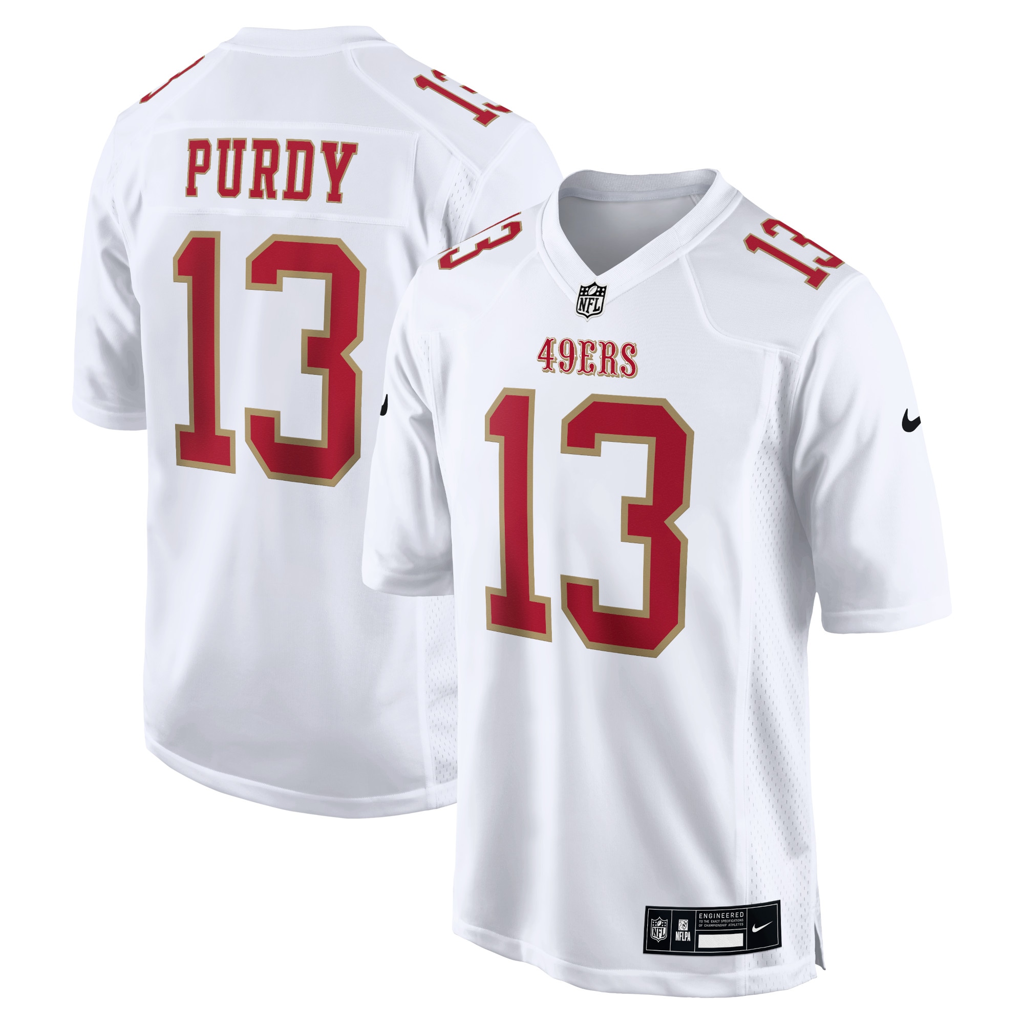 San Francisco 49ers Brock Purdy Tundra White Fashion Game NFL Jersey Men's