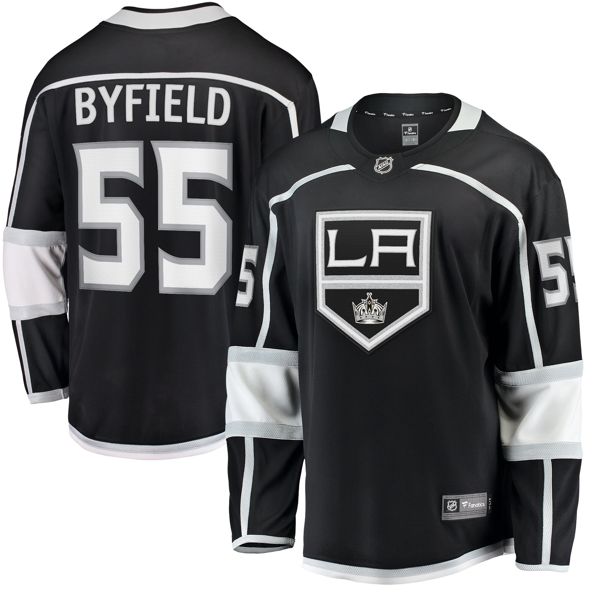Los Angeles Kings Quinton Byfield Black Home Team Breakaway Player NHL Jersey Men's