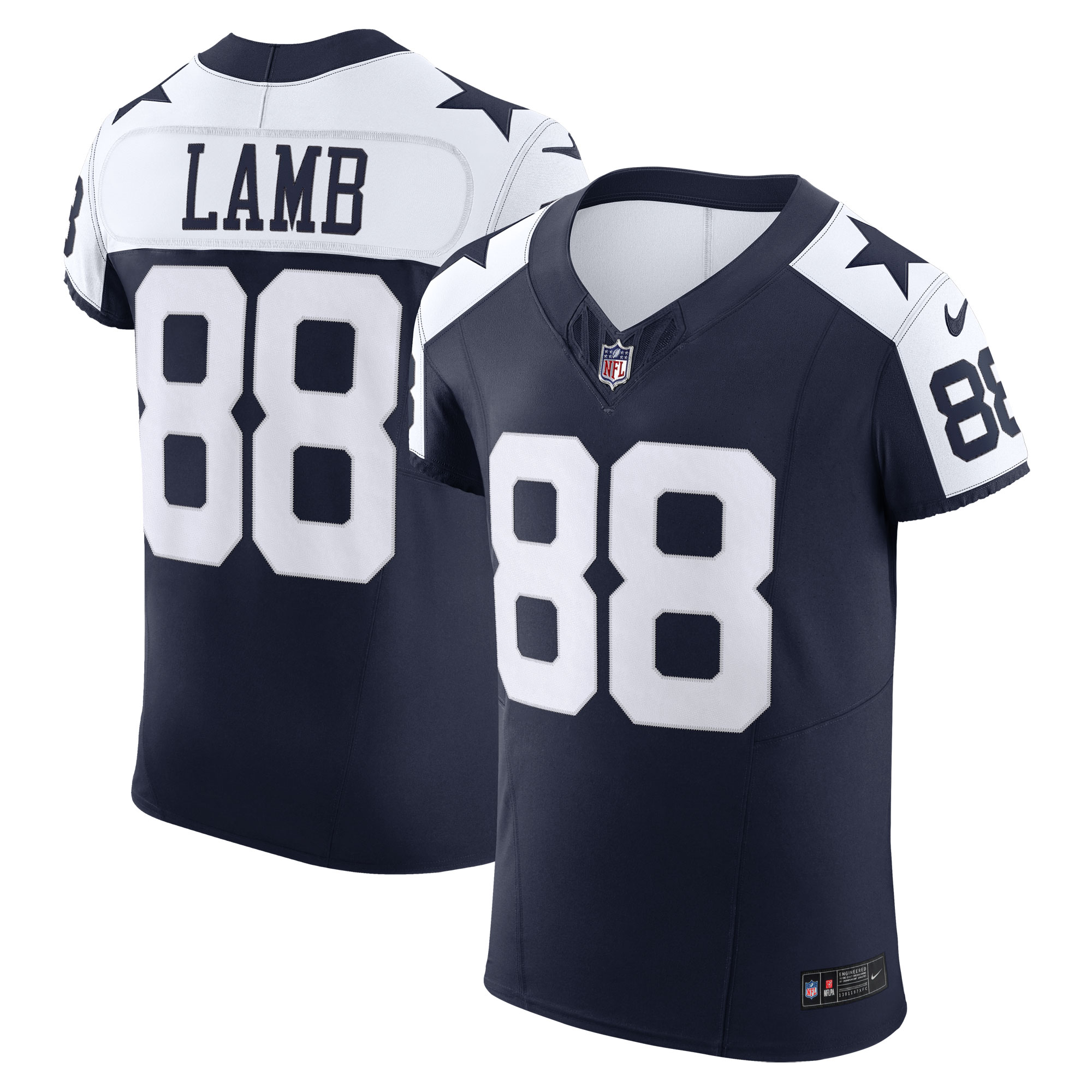 Dallas Cowboys CeeDee Lamb Navy Alternate Vapor F.U.S.E. Elite NFL Jersey Men's