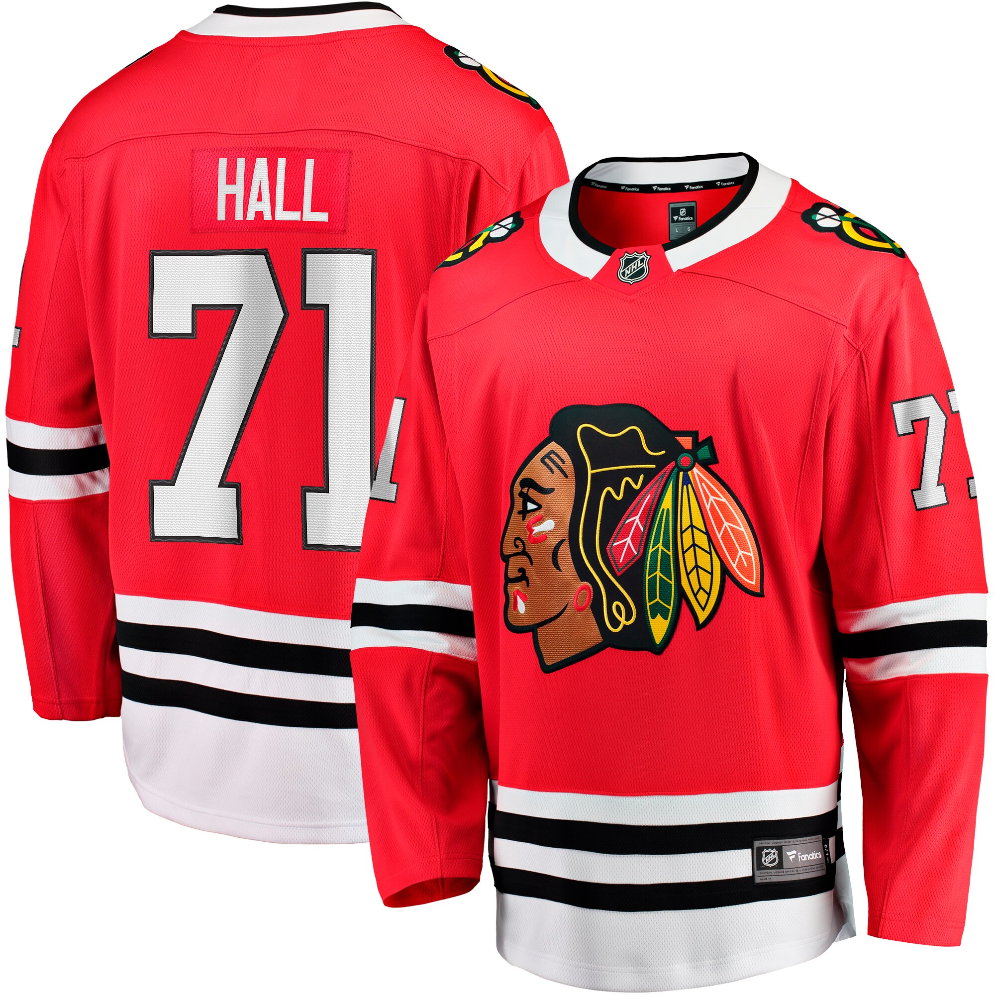 Chicago Blackhawks Taylor Hall Red Home Breakaway Player NHL Jersey Men's