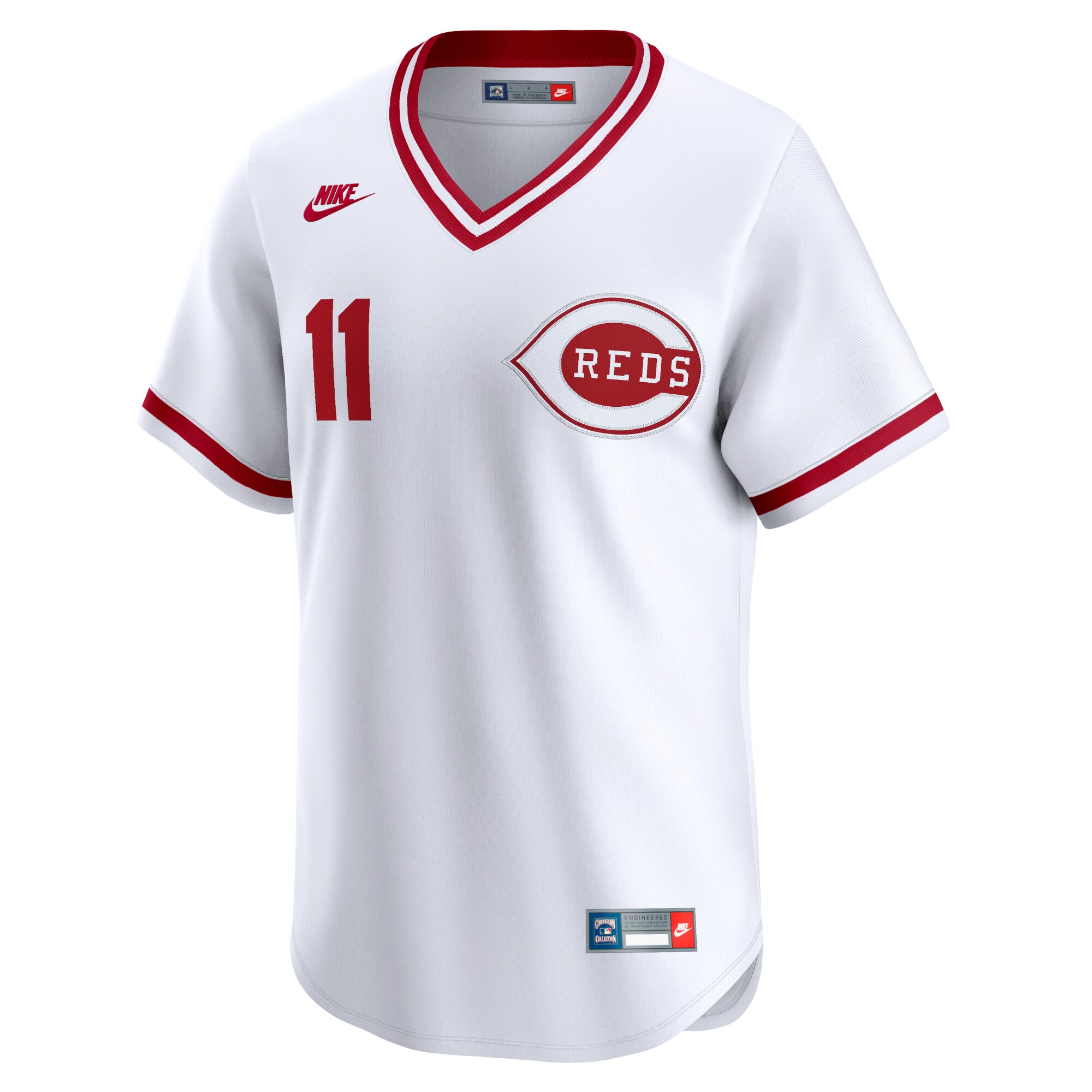 Cincinnati Reds Barry Larkin White Throwback Cooperstown Limited MLB Jersey Men's