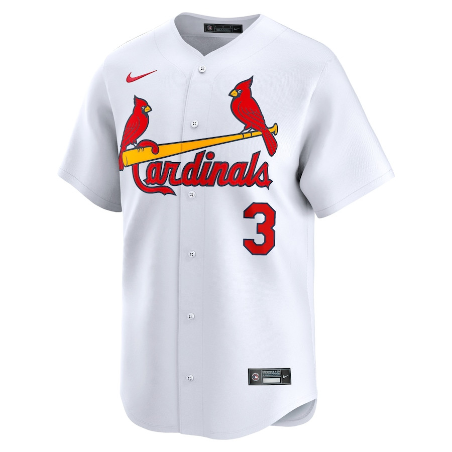 Dylan Carlson 3 St. Louis Cardinals Home Limited White MLB Jersey Men's
