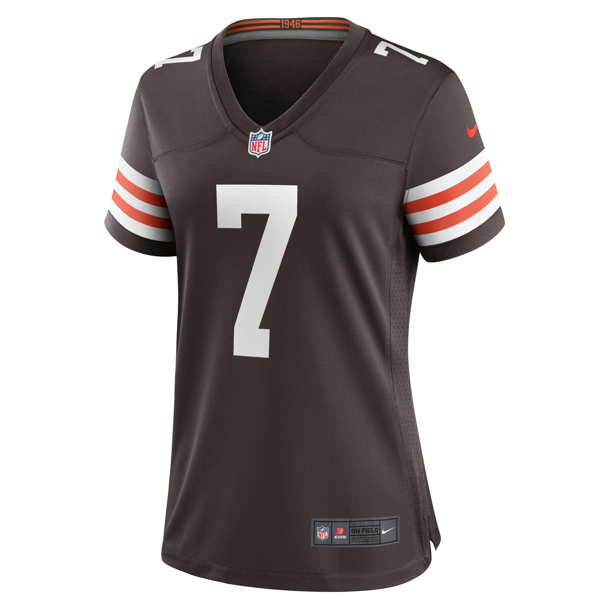 Cleveland Browns Dustin Hopkins Brown Team Game NFL Jersey Women's