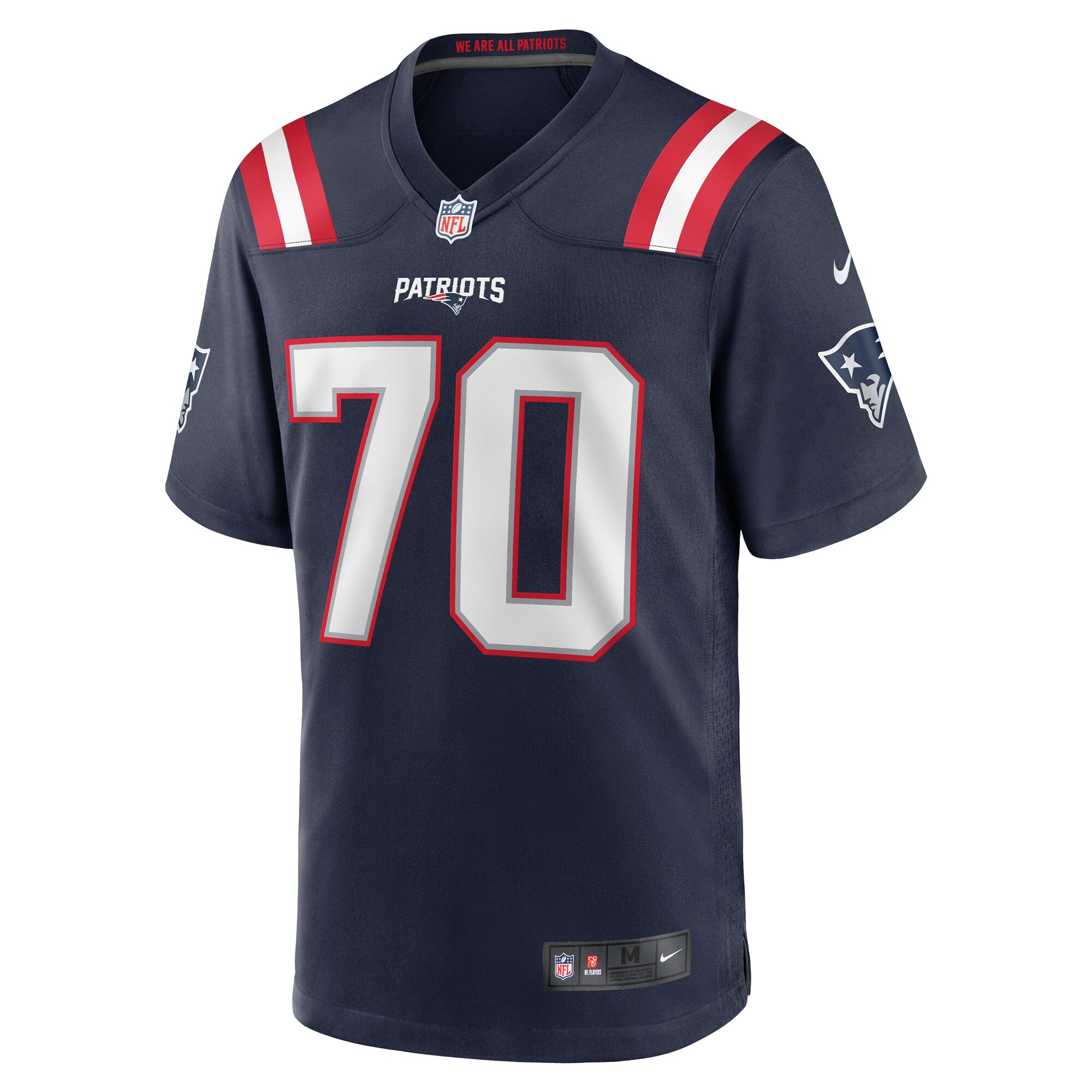New England Patriots Jeremiah Pharms Jr. Navy Team Game NFL Jersey Men's