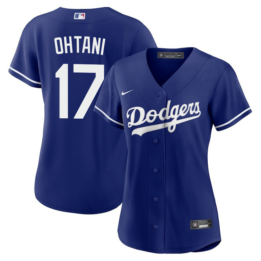 Shohei Ohtani 17 Los Angeles Dodgers Alternate Royal MLB Jersey Women's