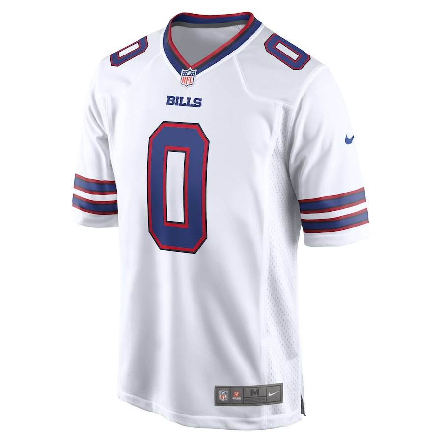 Keon Coleman 0 Buffalo Bills Game White NFL Jersey Men's