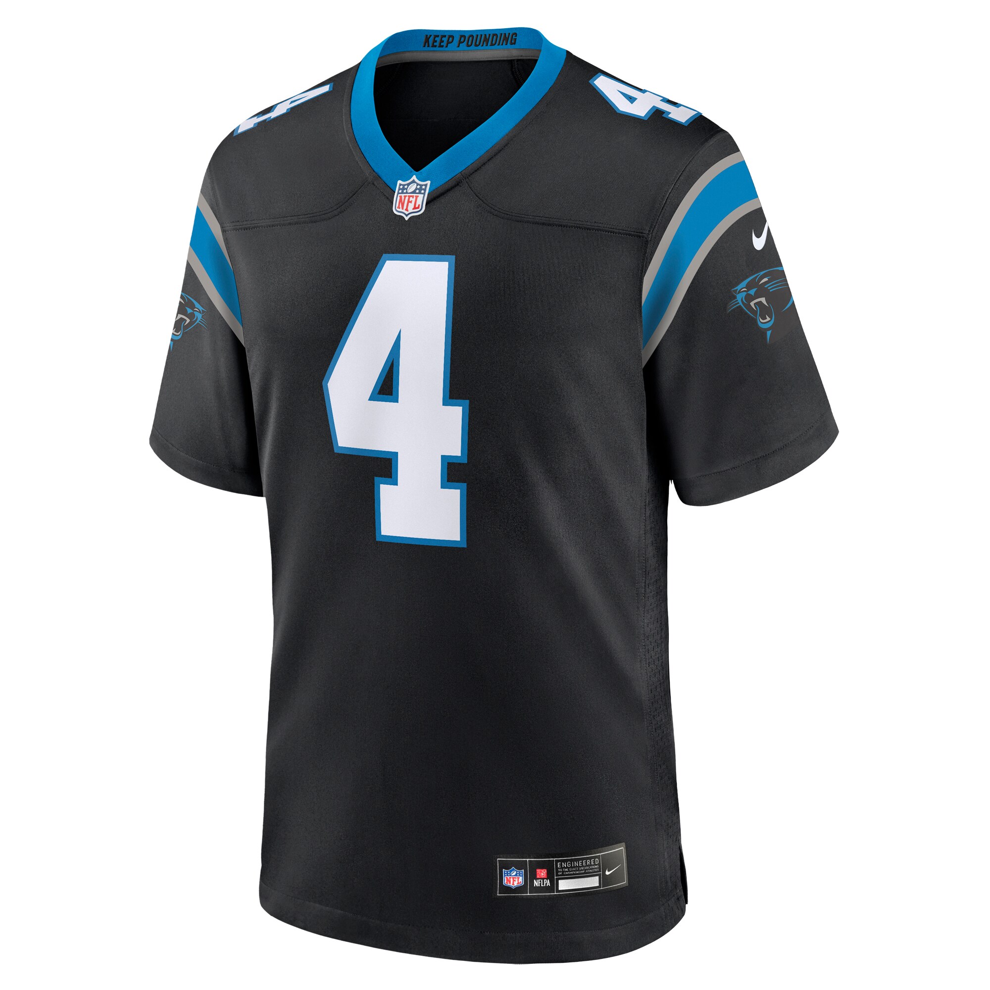 Carolina Panthers Eddy Pineiro Black Team Game NFL Jersey Men's