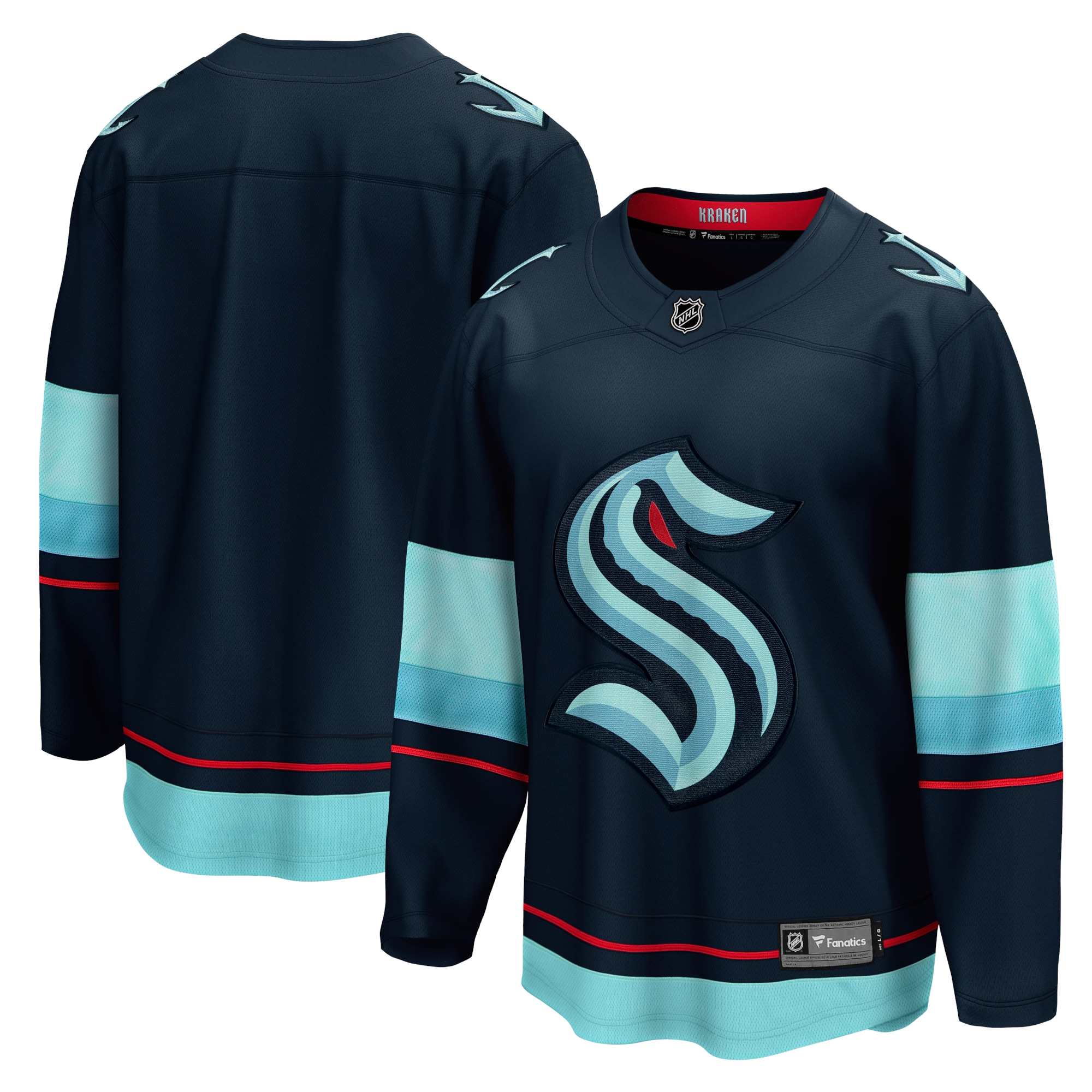 Seattle Kraken Deep Sea Blue Home Breakaway NHL Jersey Men's