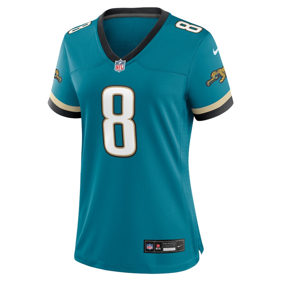 Mark Brunell 8 Jacksonville Jaguars Prowler Throwback Retired Player Game Teal NFL Jersey Women's