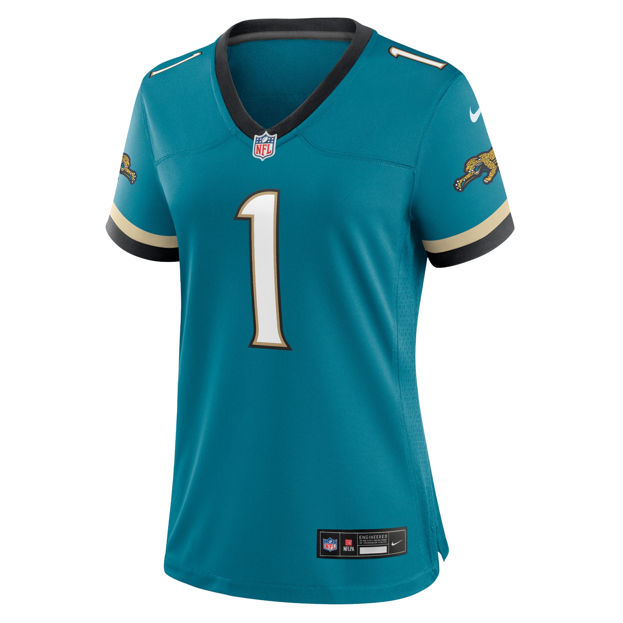 Jacksonville Jaguars Travis Etienne Jr Teal Prowler Throwback Game NFL Jersey Women's