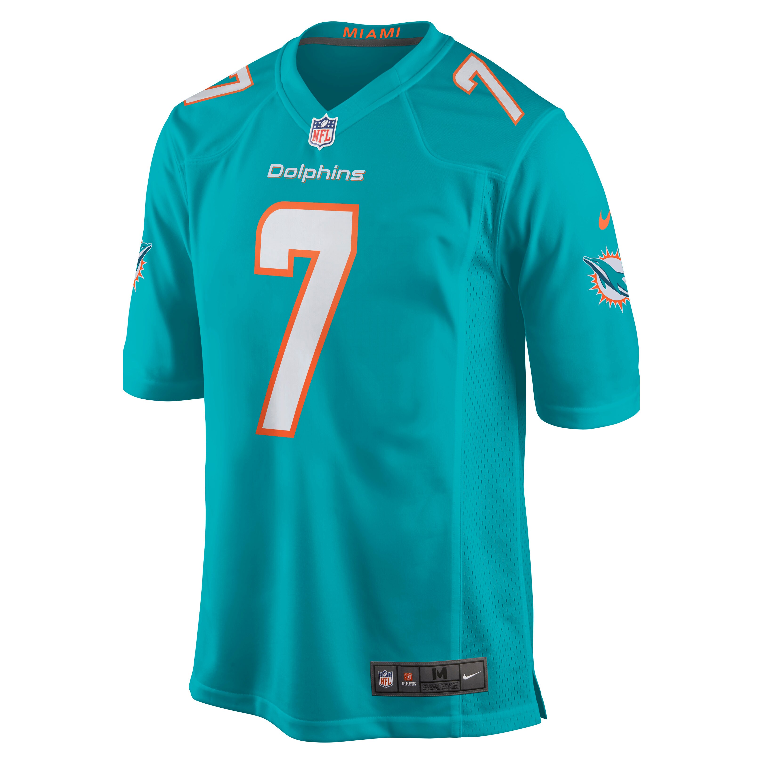 Miami Dolphins Jason Sanders Aqua Game NFL Jersey Men's