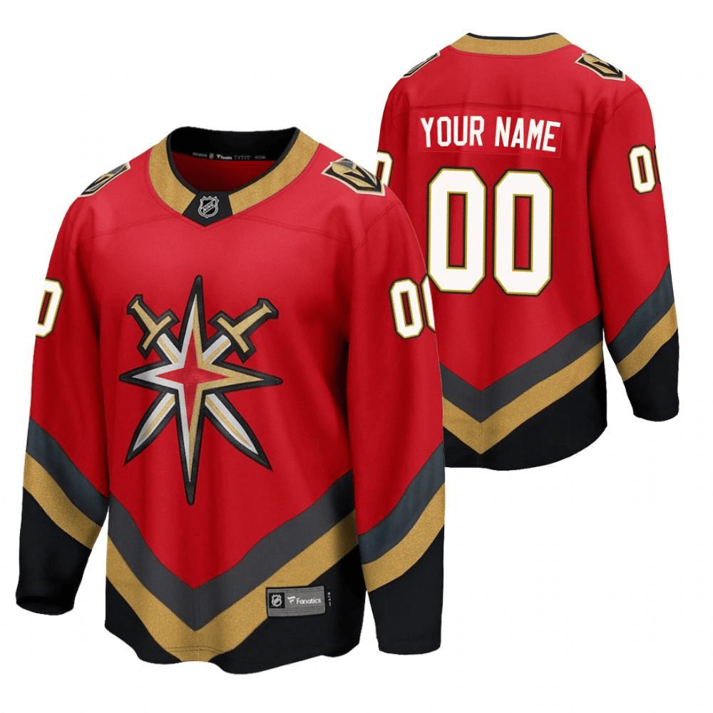 Vegas Golden Knights 00 Custom 2023 Special Edition Red NHL Jersey Men's