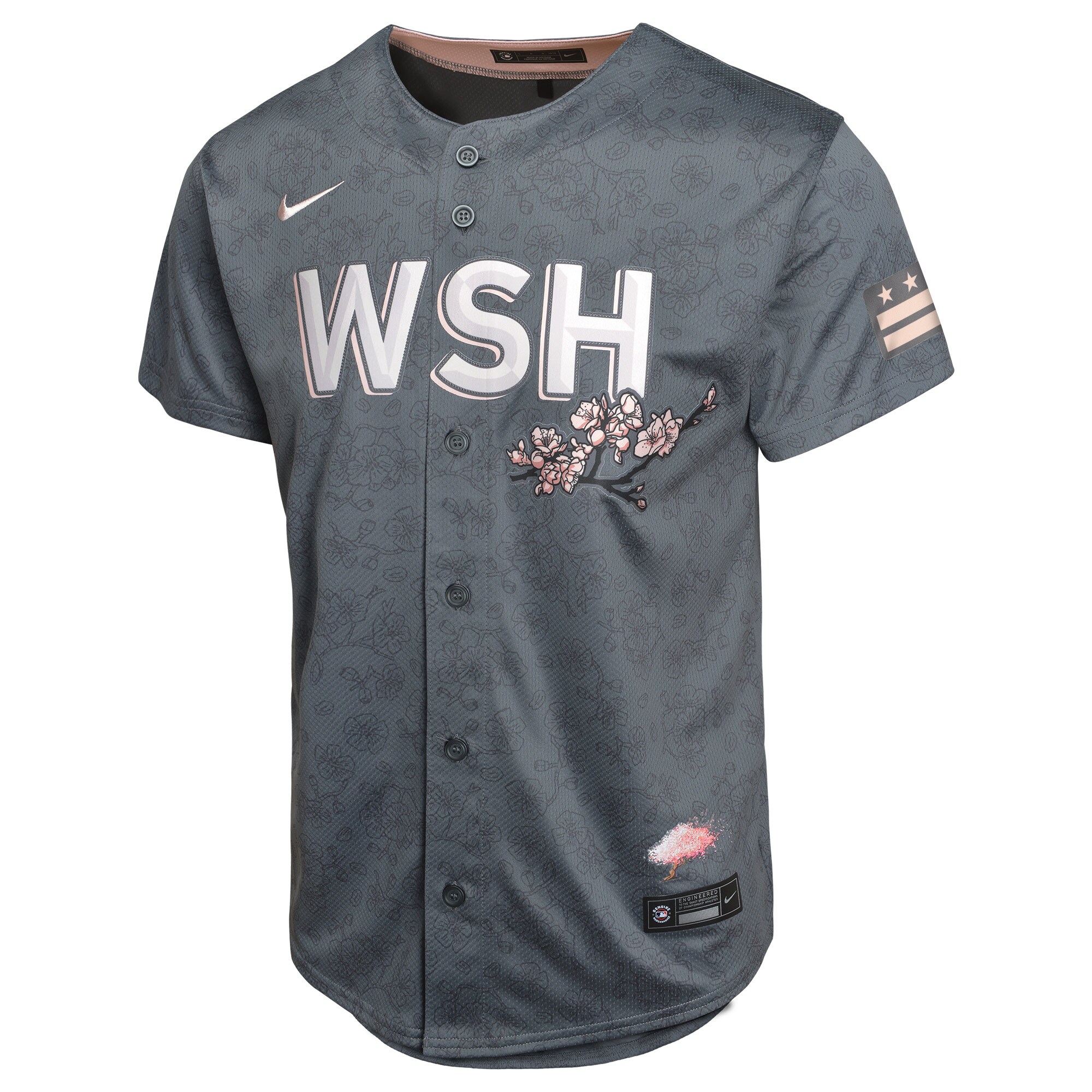 Washington Nationals C.J. Abrams Charcoal City Connect Limited Player MLB Jersey Youth