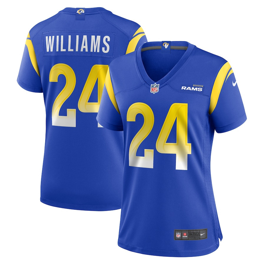 Darious Williams 24 Los Angeles Rams Team Game Royal NFL Jersey Women's