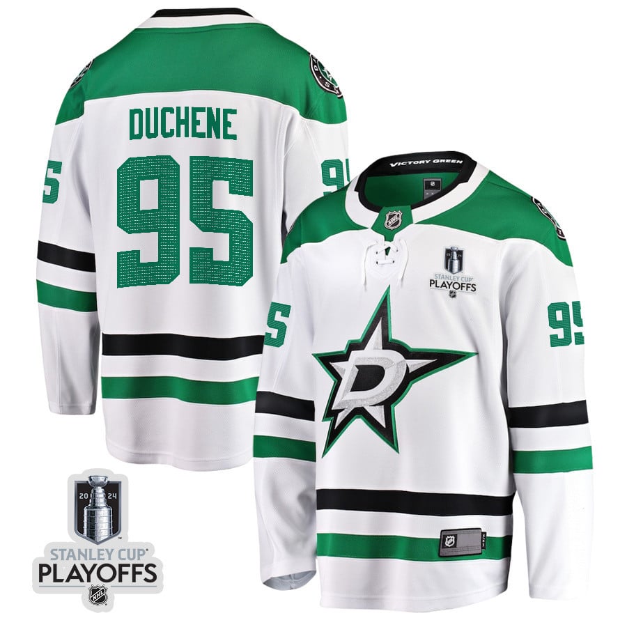 Matt Duchene 95 Dallas Stars 2024 Playoffs Patch Away Breakaway Men NHL Jersey Men's