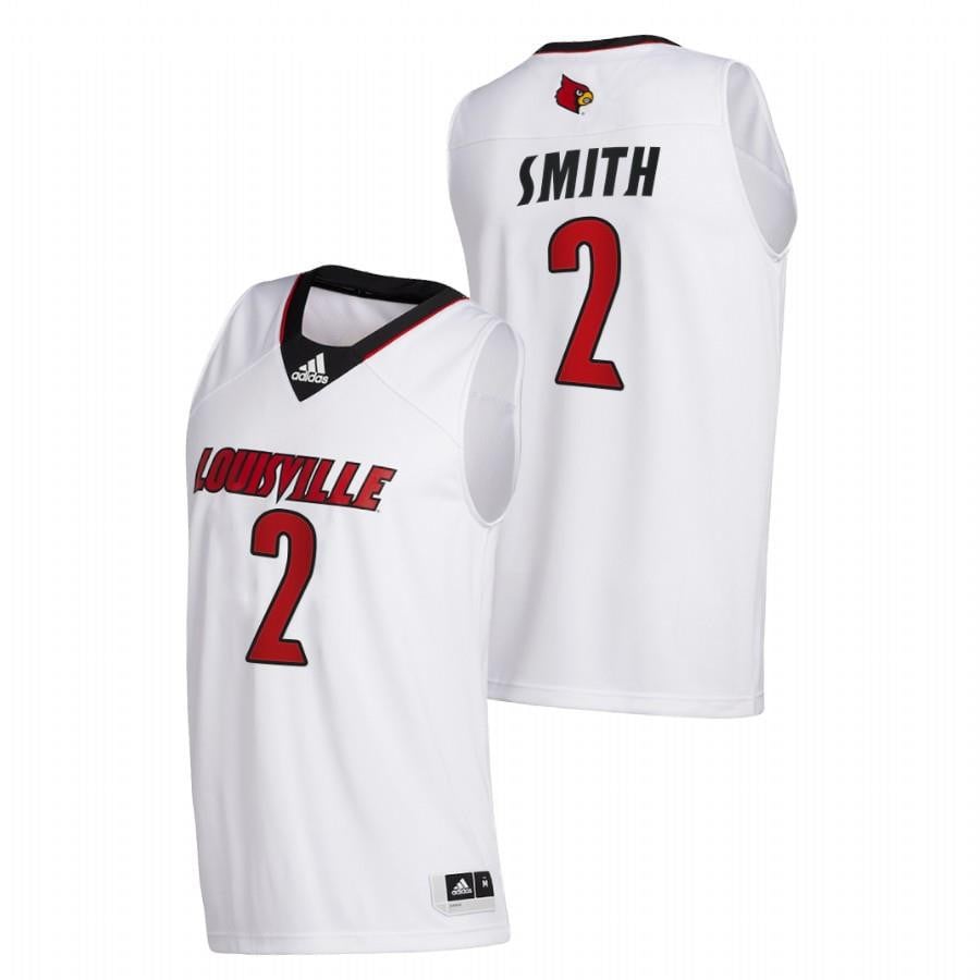 Russ Smith White Louisville Cardinals College Retired Number NCAA Jersey Men's