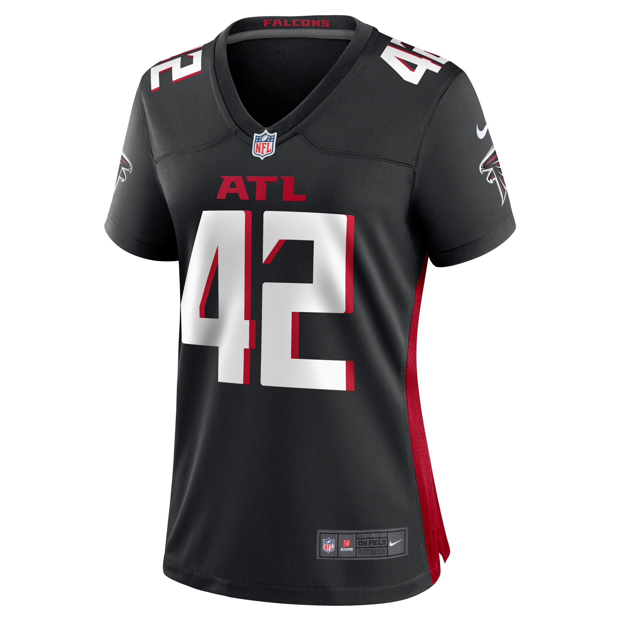 Atlanta Falcons Godwin Igwebuike Black Game NFL Jersey Women's