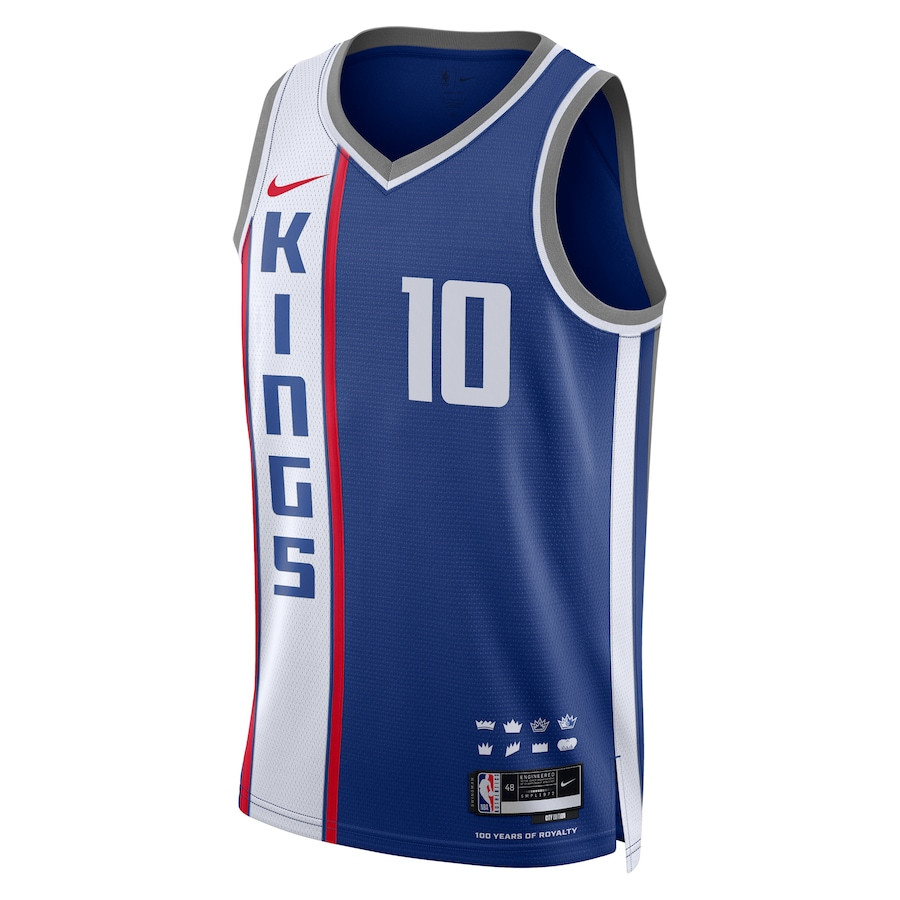 Domantas Sabonis 10 Sacremento Kings 2023/24 City Edition Swingman Blue NBA Jersey Men's