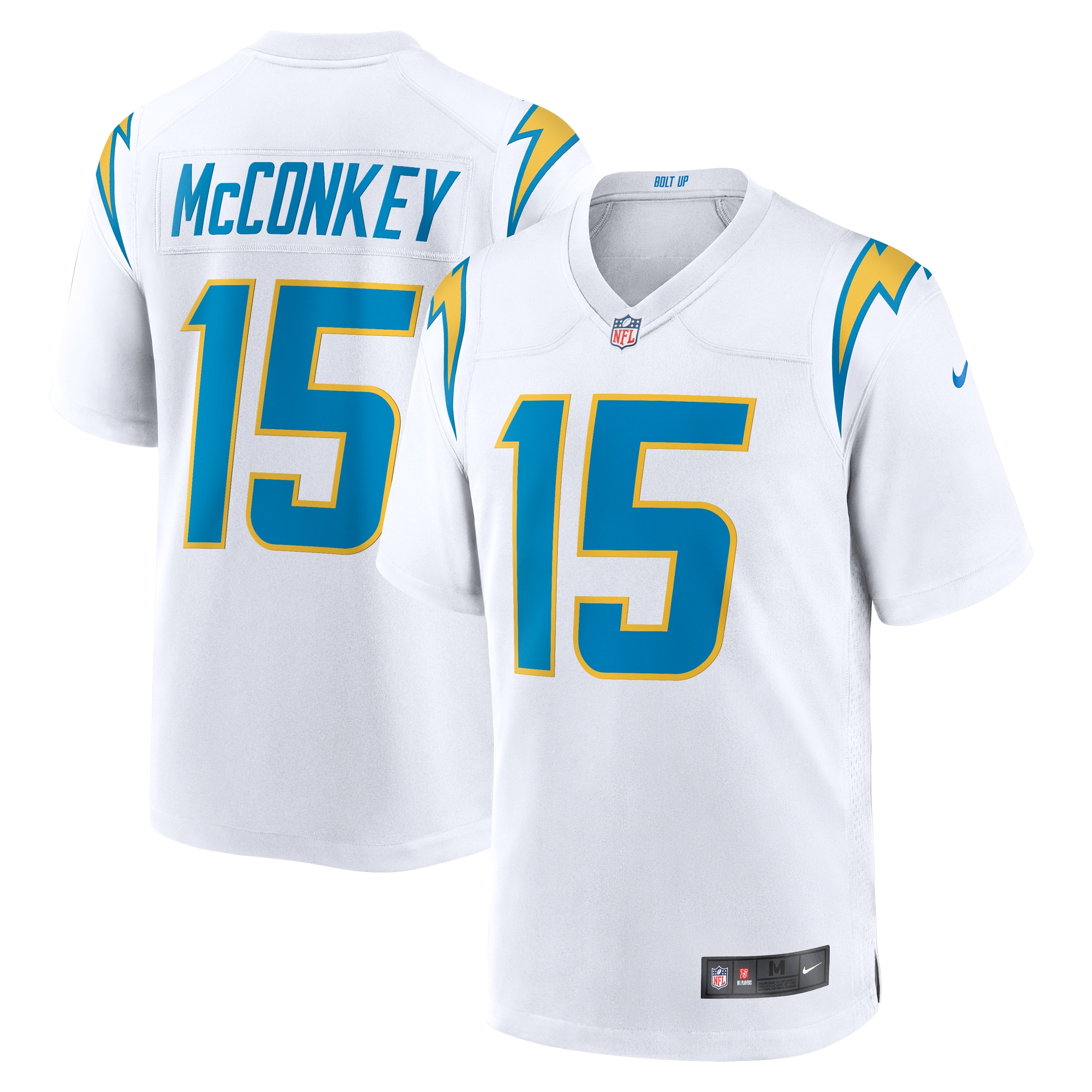 Los Angeles Chargers Ladd McConkey White Game NFL Jersey Men's