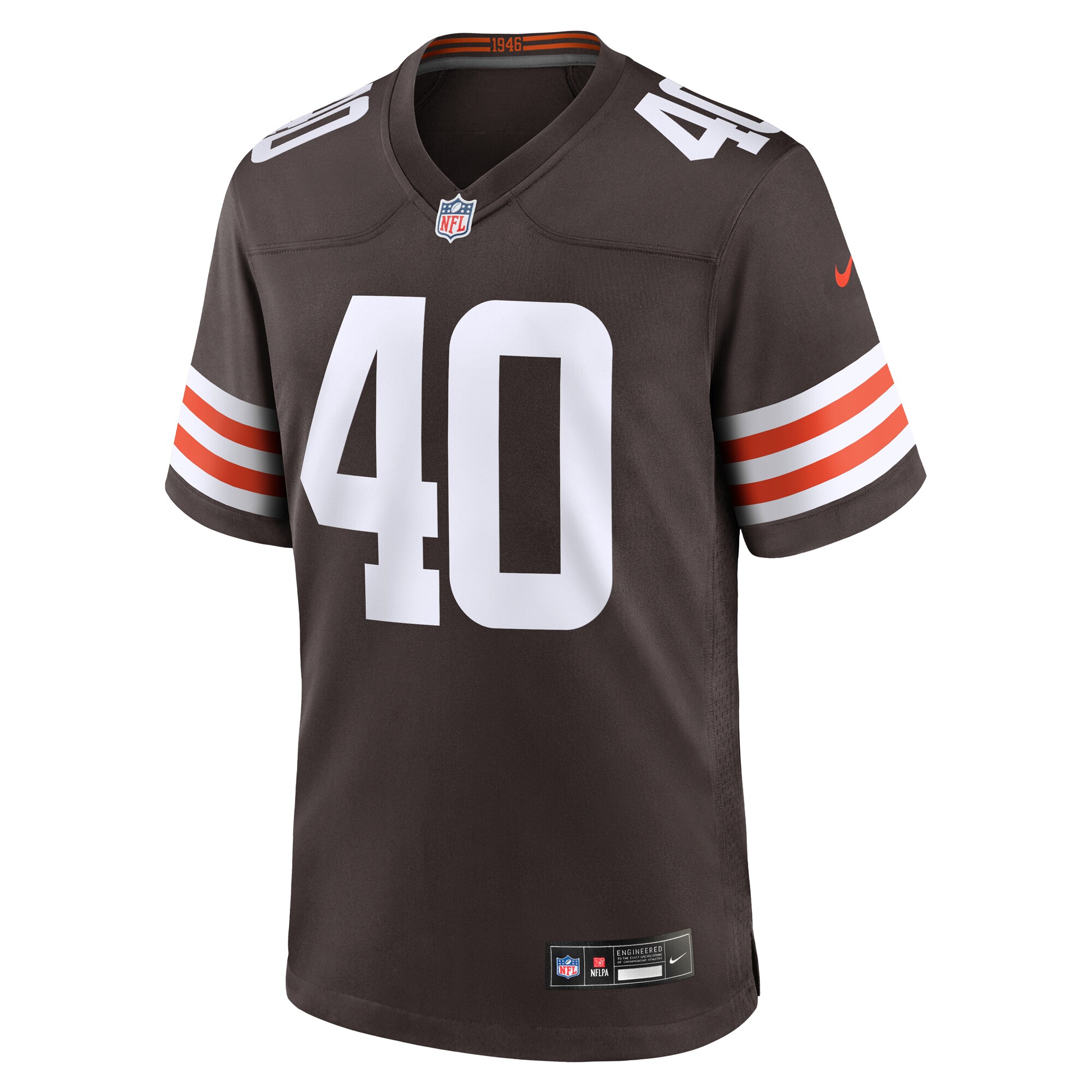Cleveland Browns Nathaniel Watson Brown Team Game NFL Jersey Men's