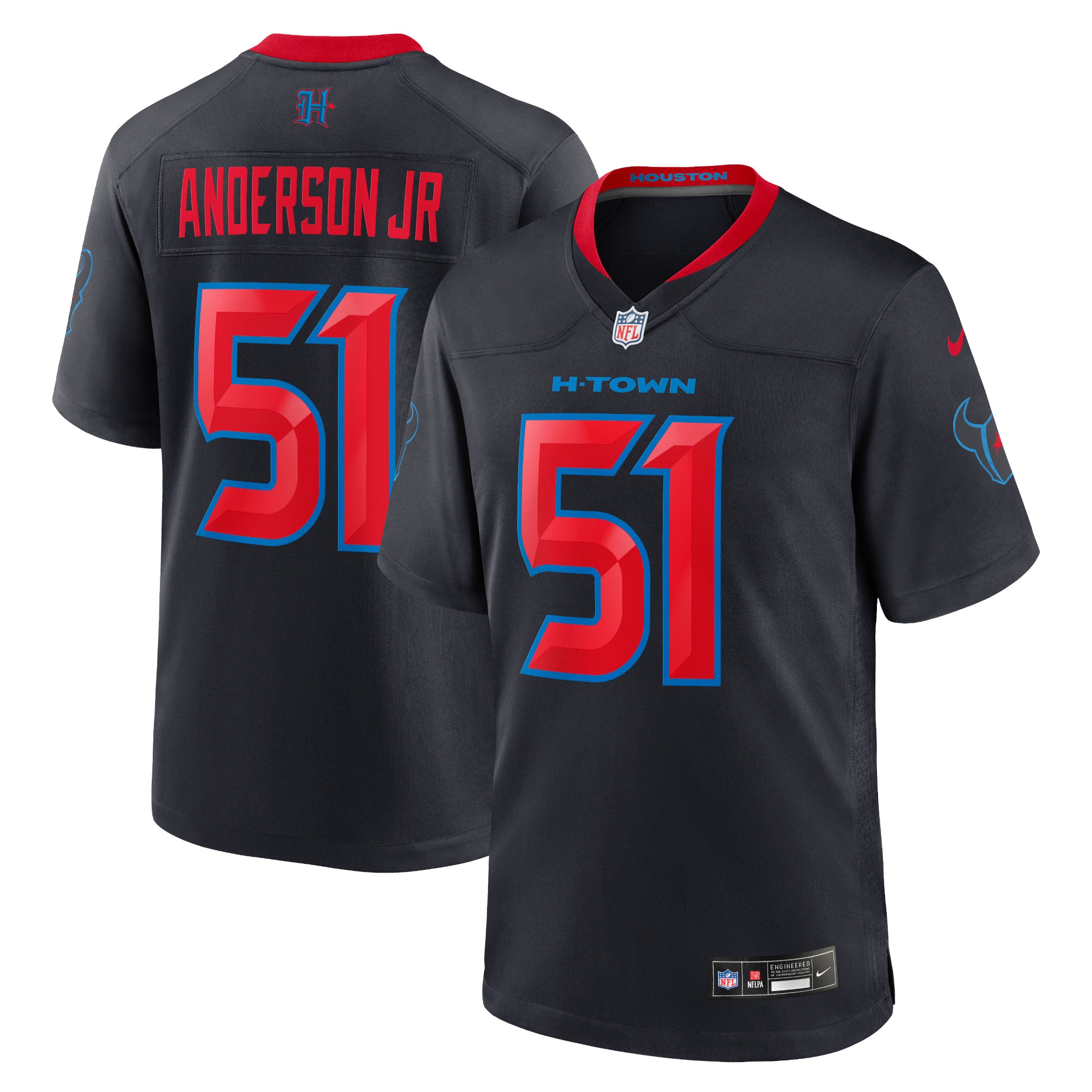 Houston Texans Will Anderson Jr. Navy 2nd Alternate Game NFL Jersey Men's
