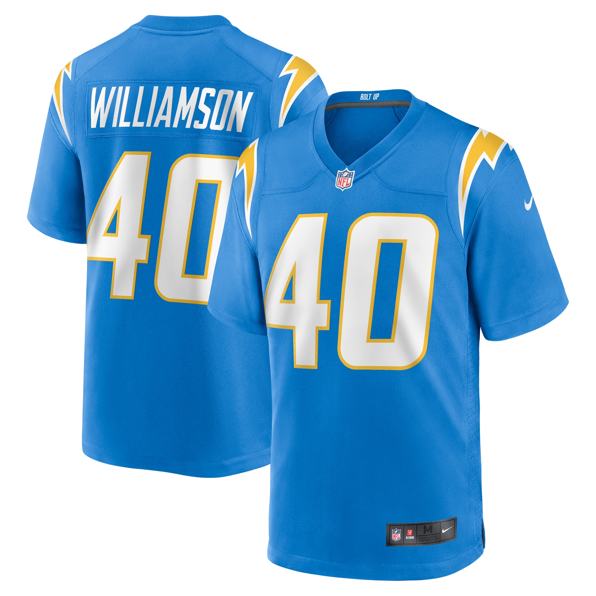 Los Angeles Chargers Kendall Williamson Powder Blue Team Game NFL Jersey Men's