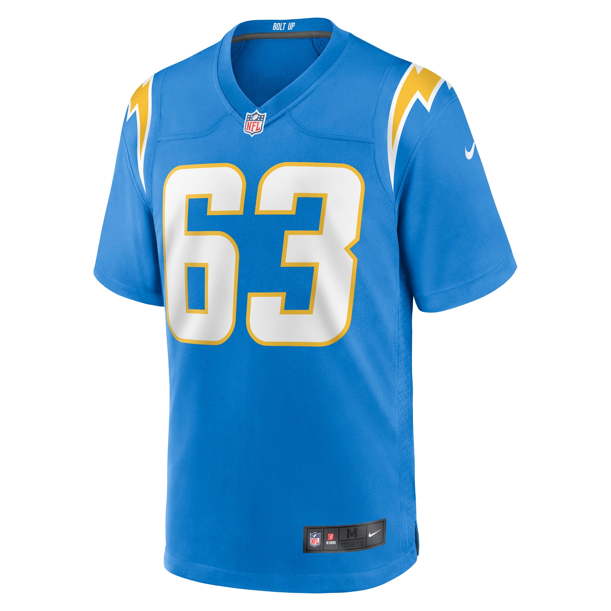 Los Angeles Chargers Corey Linsley Powder Blue Game Player NFL Jersey Men's
