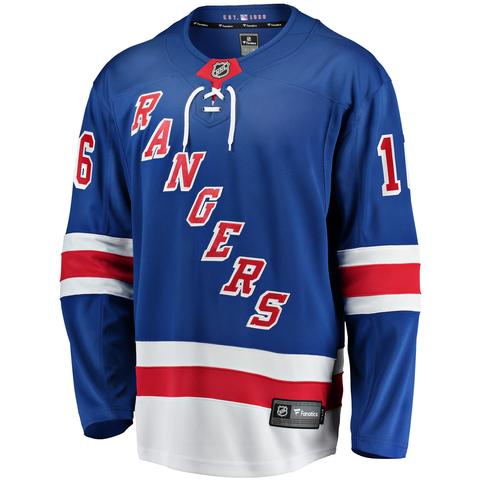 New York Rangers Vincent Trocheck Blue Home Breakaway Player NHL Jersey Men's