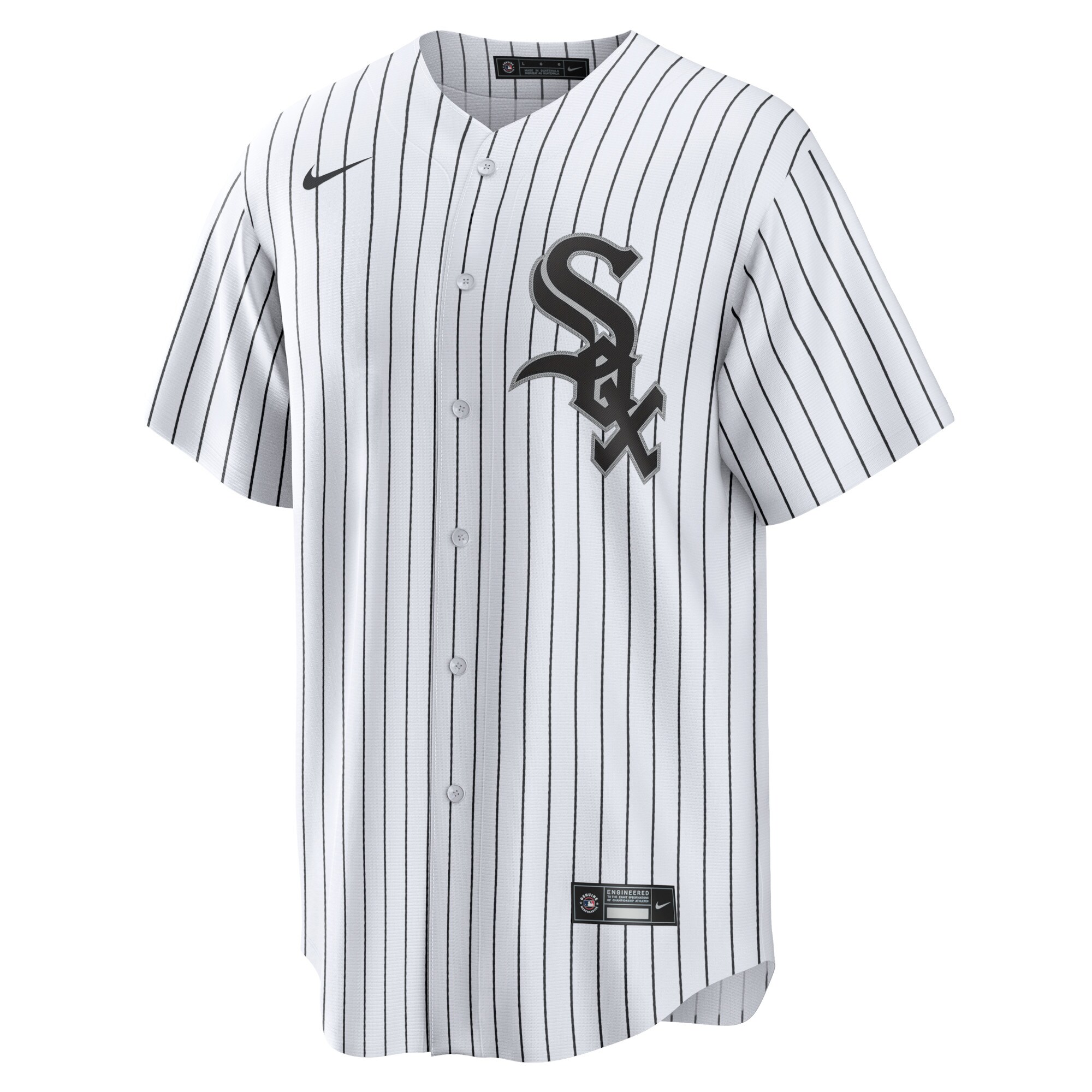 Chicago White Sox White Home Blank MLB Jersey Men's