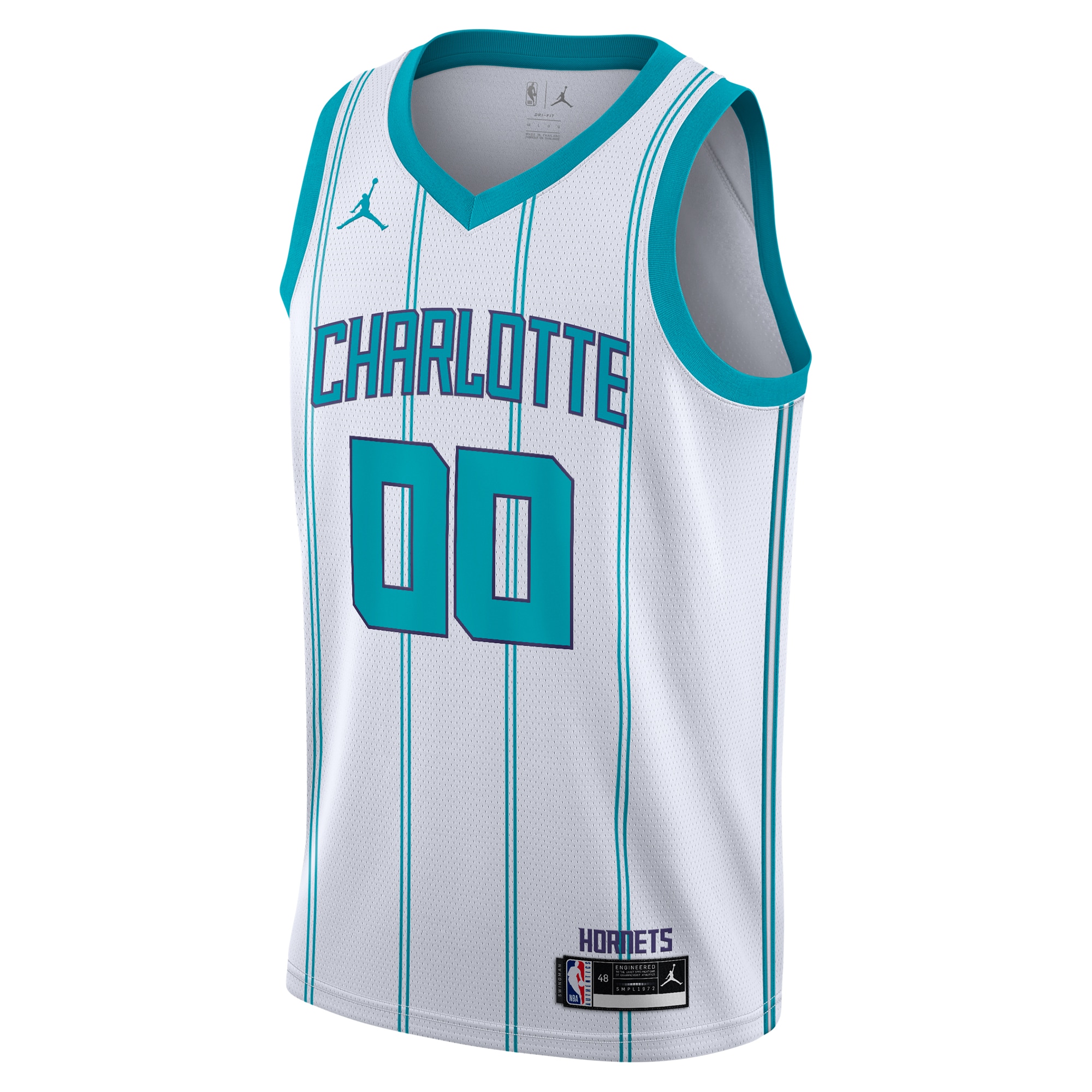 Charlotte Hornets Jordan Association Edition Swingman Custom NBA Jersey Youth