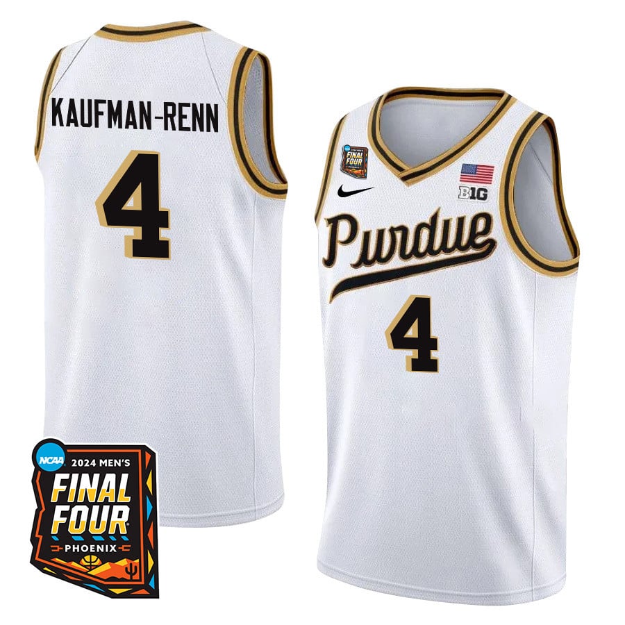 Trey Kaufman-Renn 4 Purdue Boilermakers 2024 Final Four Patch Unisex NCAA Jersey Unisex