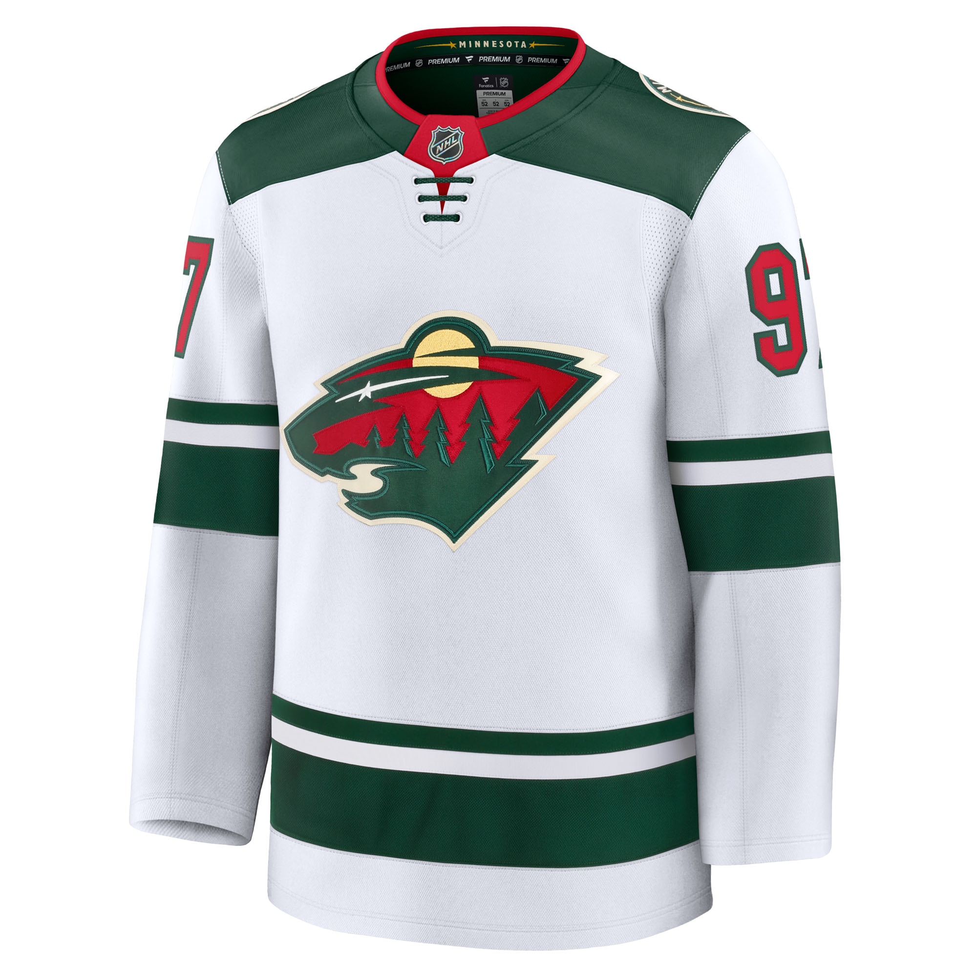 Minnesota Wild Kirill Kaprizov White Away Premium NHL Jersey Men's