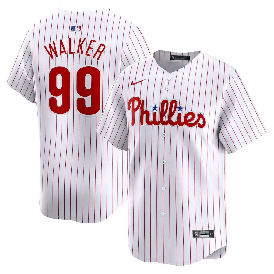 Taijuan Walker 99 Philadelphia Phillies Home Limited Player White MLB Jersey Men's