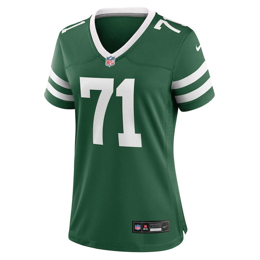 Wes Schweitzer 71 New York Jets Team Game Legacy Green NFL Jersey Women's