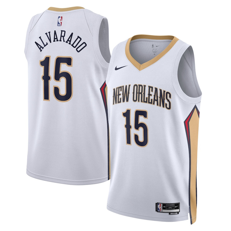Jose Alvarado 15 New Orleans Pelicans Unisex Swingman Association Editio White NBA Jersey Unisex