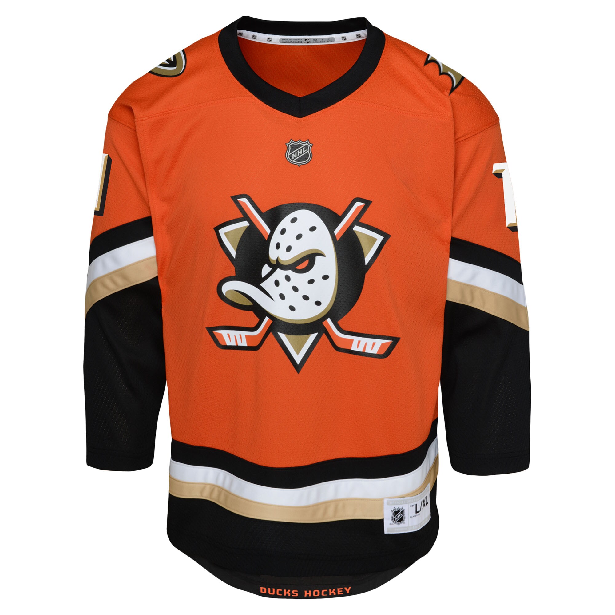 Preschool Anaheim Ducks Trevor Zegras Orange Player NHL Jersey Men's