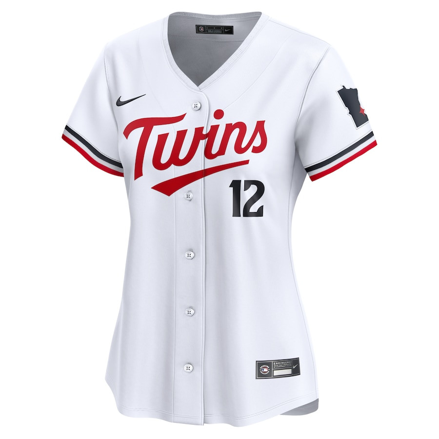 Kyle Farmer 12 Minnesota Twins Home Limited Player White MLB Jersey Women's