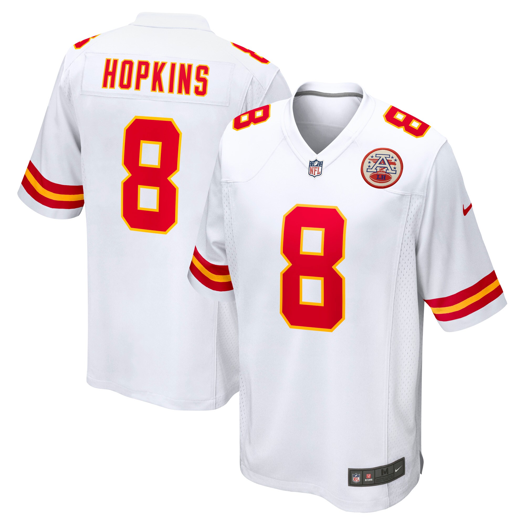 Kansas City Chiefs DeAndre Hopkins White Player Game NFL Jersey Men's