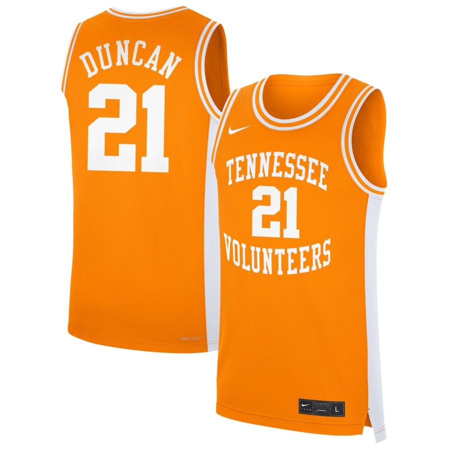 Campbell Duncan 21 Tennessee Volunteer Unisex NIL Orange NCAA Jersey Unisex