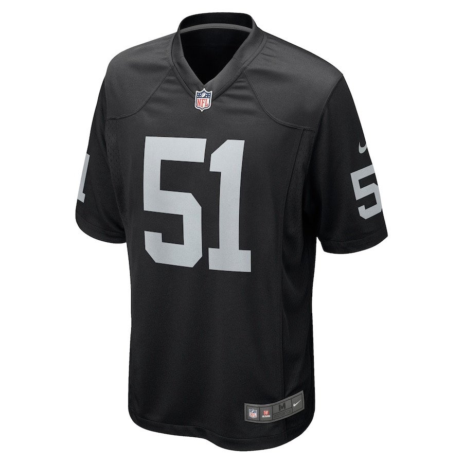 Malcolm Koonce 51 Las Vegas Raiders Game Black NFL Jersey Men's