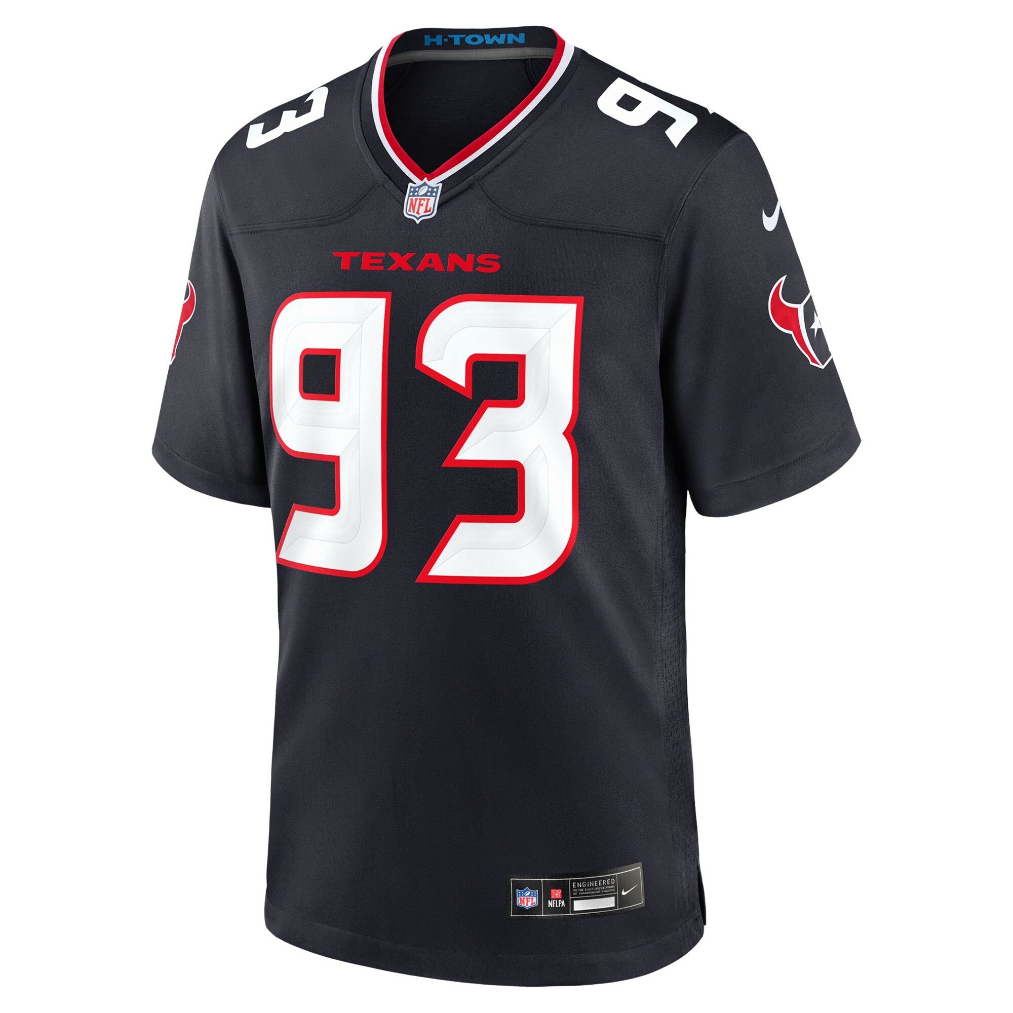 Houston Texans Kurt Hinish Navy Team Game NFL Jersey Men's