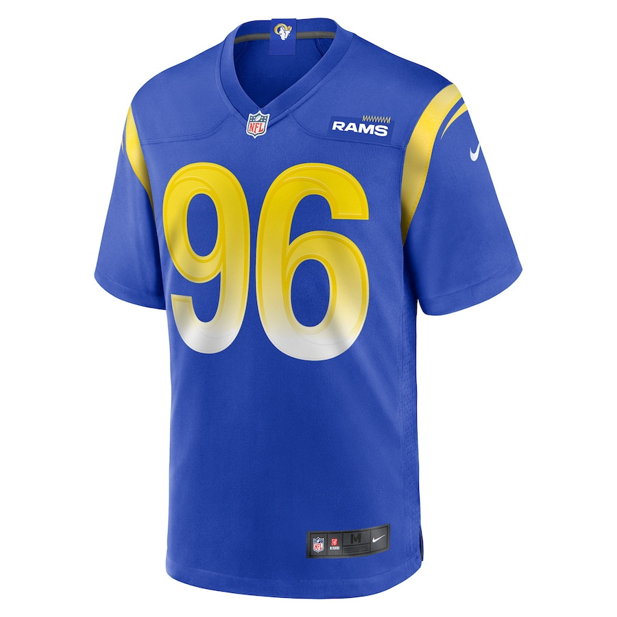 Keir Thomas 96 Los Angeles Rams Game Player Royal NFL Jersey Men's