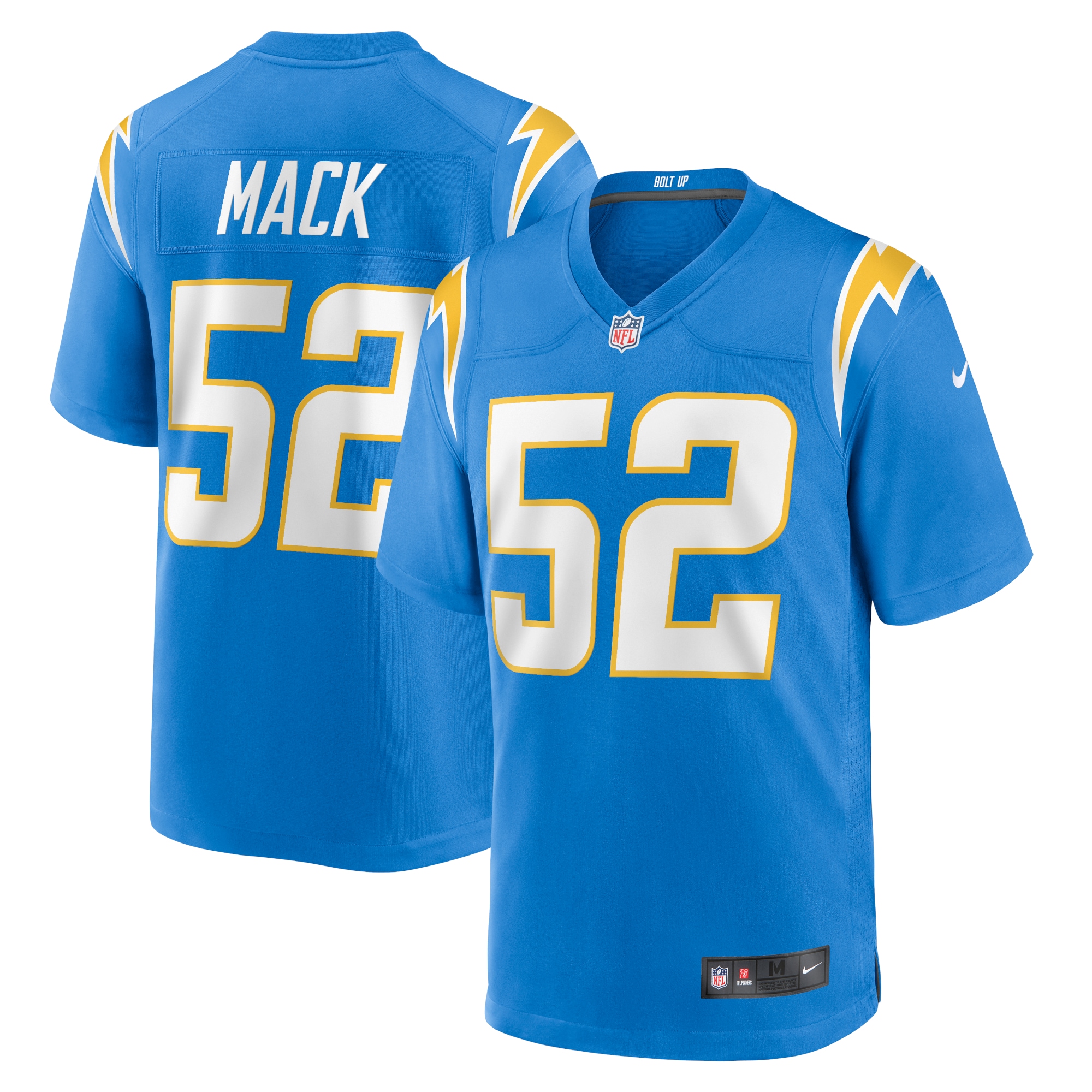 Los Angeles Chargers Khalil Mack Powder Blue Game NFL Jersey Men's
