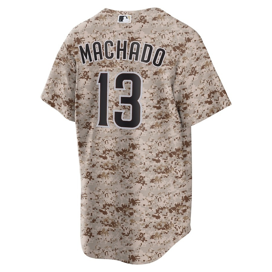 Manny Machado 13 San Diego Padres USMC Alternate Camo MLB Jersey Men's
